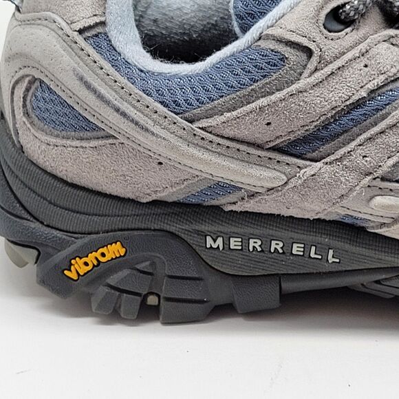 Merrell Ventilator Moab 2 Smoke Womens Gray Hiking Shoes Size US 8.5 EUR 39 EUC - Picture 5 of 16